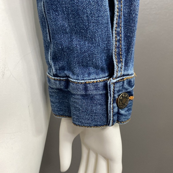 Free People Denim Button Up Jacket Size M - Picture 9 of 11